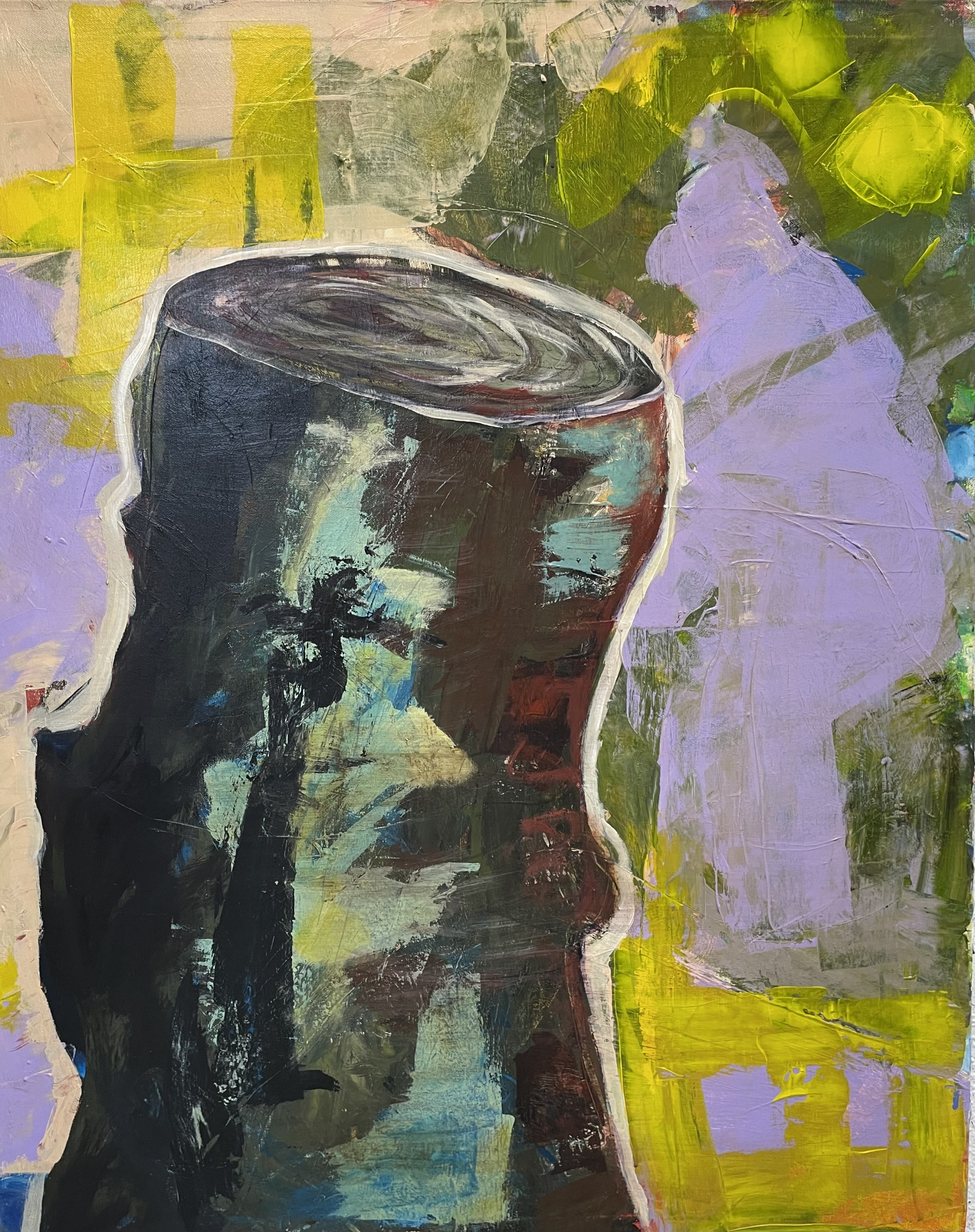 Sylvia Gatz "Fat One" Acryl auf Leinwand. 80 x 100 cm, 2022