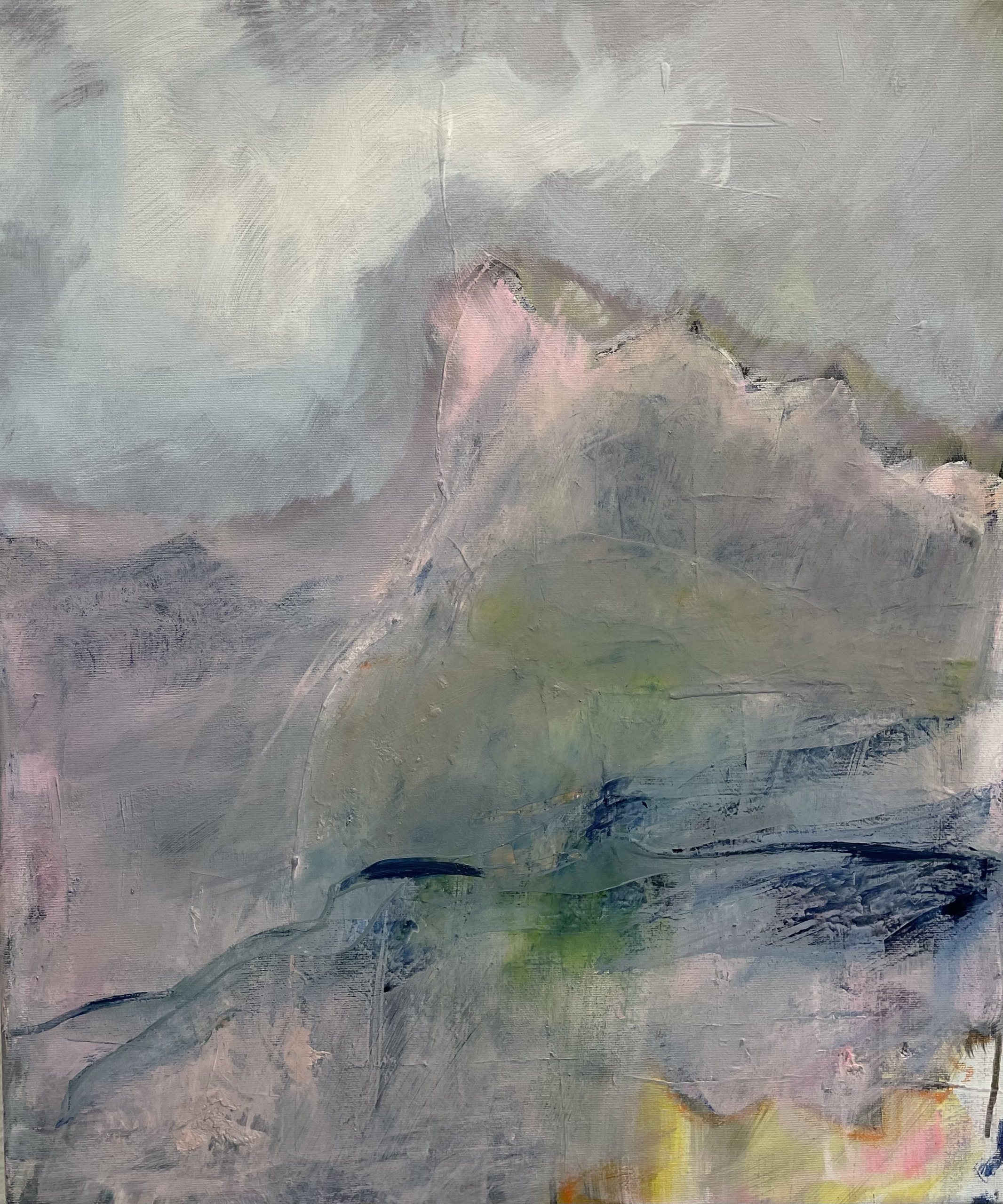 Sylvia Gatz "Sensitive landscape" Acryl auf Leinwand. 30 x 40 cm, 2024
